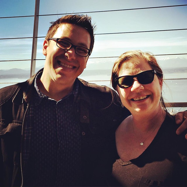 Nick and me at the top of the Space Needle
