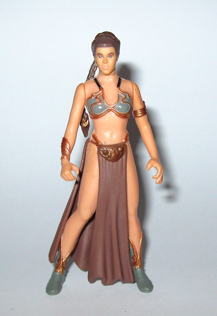 princess leia organa as jabba's prisoner star wars power of the force ...