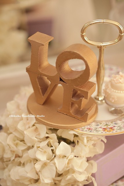 LOVE letters wedding cake topper