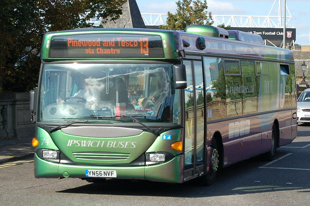 Ipswich Buses Scania 74 YN56NVF - Ipswich