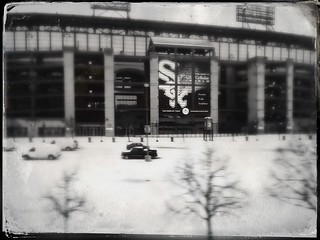 Sox Park from the Capitol Limited