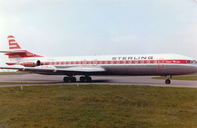 OY-SAD Sud SE-210 Caravelle 12 cn 272 Sterling Airways Luton 23Apr78