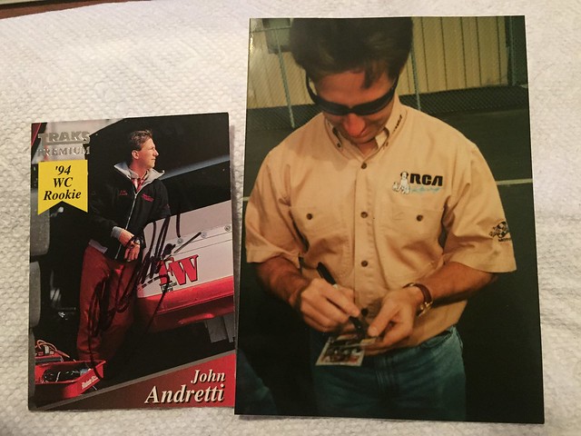 #47a-38, John Andretti, Signing, #47a-38, Traks Premium, 1994, #110,