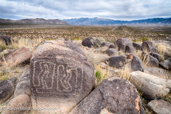 Petroglyph under Sierra Blanca Mountain