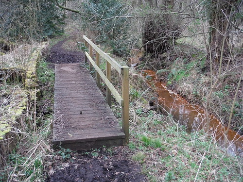 Start of the exciting bit of Flitwick Moor SWC Walk 231 Flitwick Circular