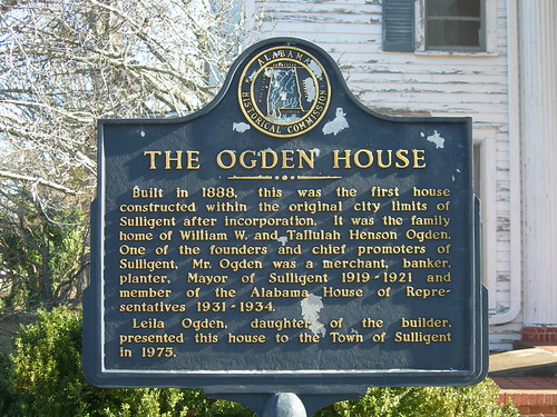 Sulligent The Ogden House Historic Marker | Sulligent, Alabama | Jimmy Emerson ...