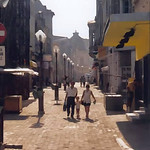 Bucharest's main shopping street in the old center