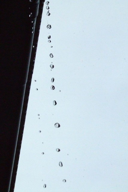 angled raindrops