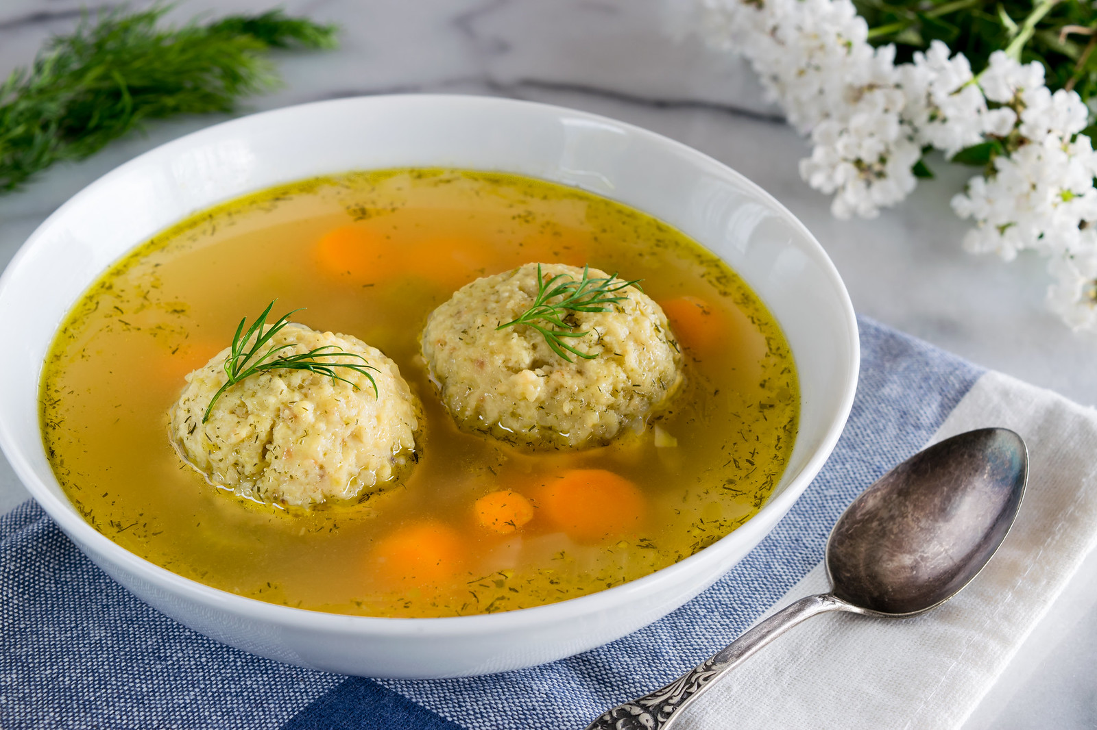 vegetarian matzo ball soup