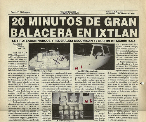 20 Minutos de Gran Balacera en Ixtlán