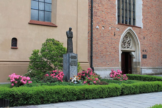 Cardinal Adam Sapieha Monument in Krakow, Poland