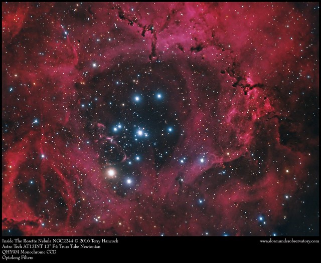 Inside The Rosette Nebula. First Light Image AT12INT