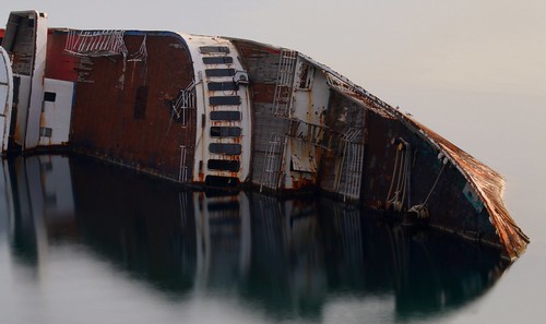 sea water canon landscape eos boat rust long exposure waterfront sink outdoor greece shipwreck 75300 ghostship 70d mediterraneansky eleusina