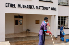 Keeping everything clean at the Kumuzu Central Hospital