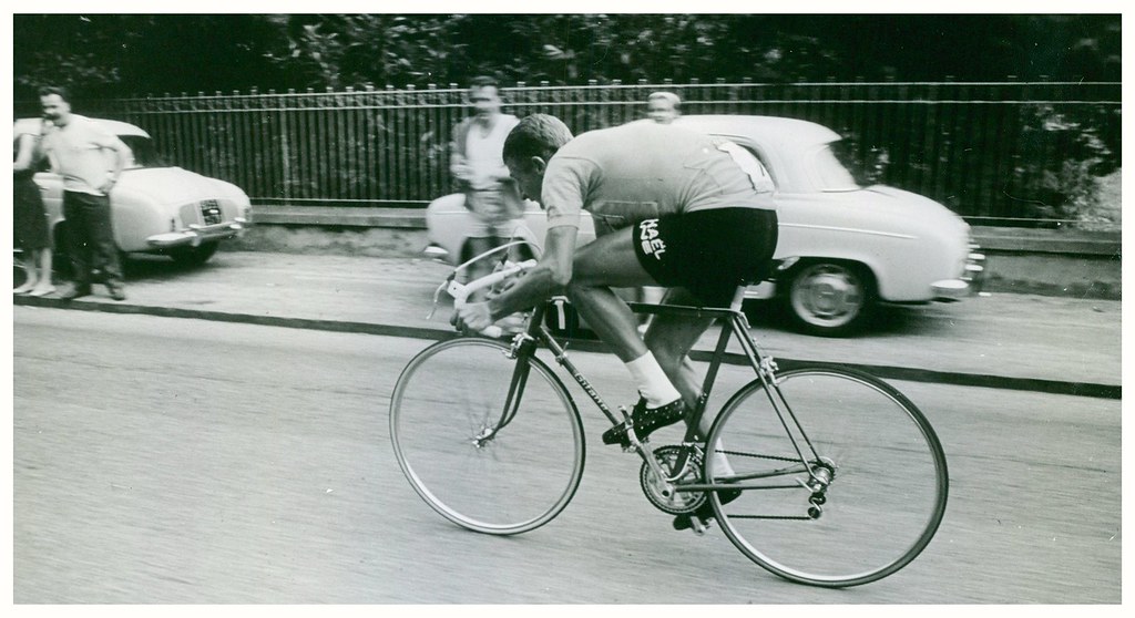 Jacques Anquetil in Tour de France Time Trial.