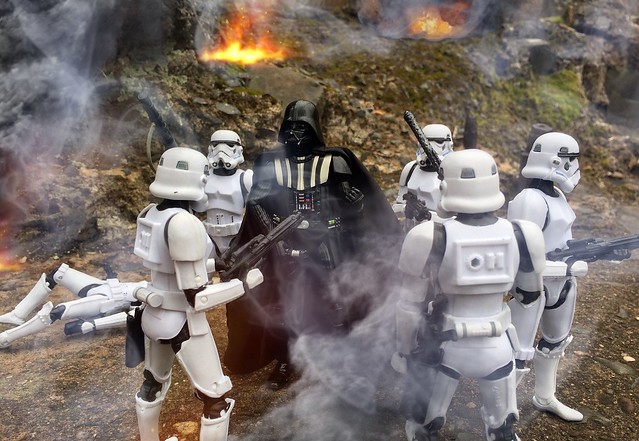 Trooper: Lord Vader we have taken heavy casualties and it's halted our advance.                         Vader: Casualties don't concern me commander. Move forward or I will find someone who can.