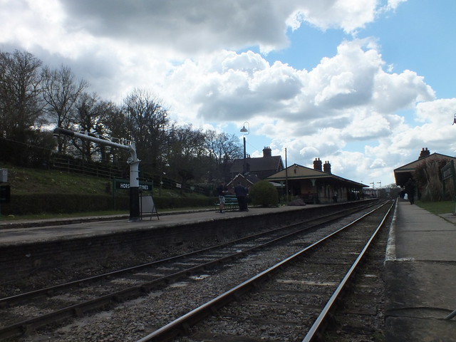 A temporarily empty Horsted Keynes station - Bluebell Railway