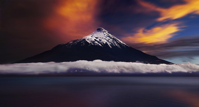 Osorno Volcano From Llanquihue Lake, Los Lagos Region, Patagonia, Chile, South America :: 0.6 ND Pro Glass Lee Filter