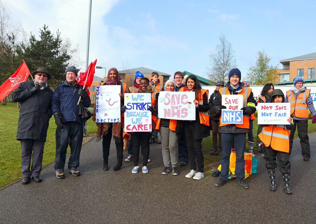 Junior Doctors and Unite union supporters outside Norfolk … - Flickr