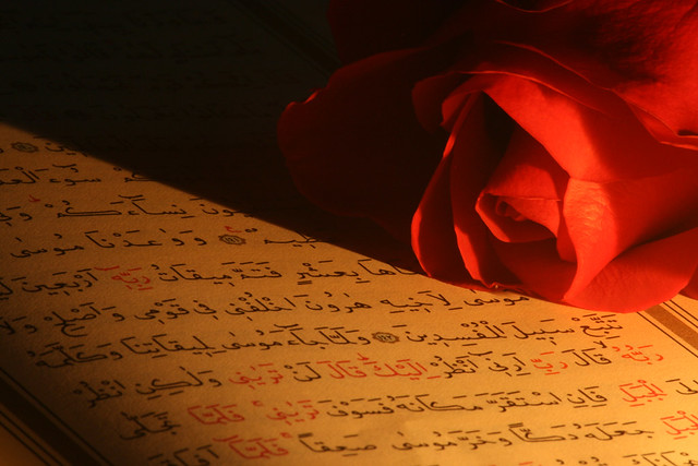 Quran And Rose