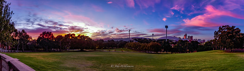 panorama clouds sunrise landscape outdoor australia adelaide southaustralia cityskyline adelaideoval