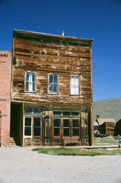 Old Building in Bodie Ghost Town on Film