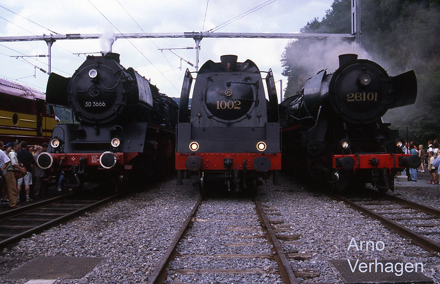 1999. Venbahn 50.3666, NMBS 1.002 en TSP 26.101 te Trois-Ponts