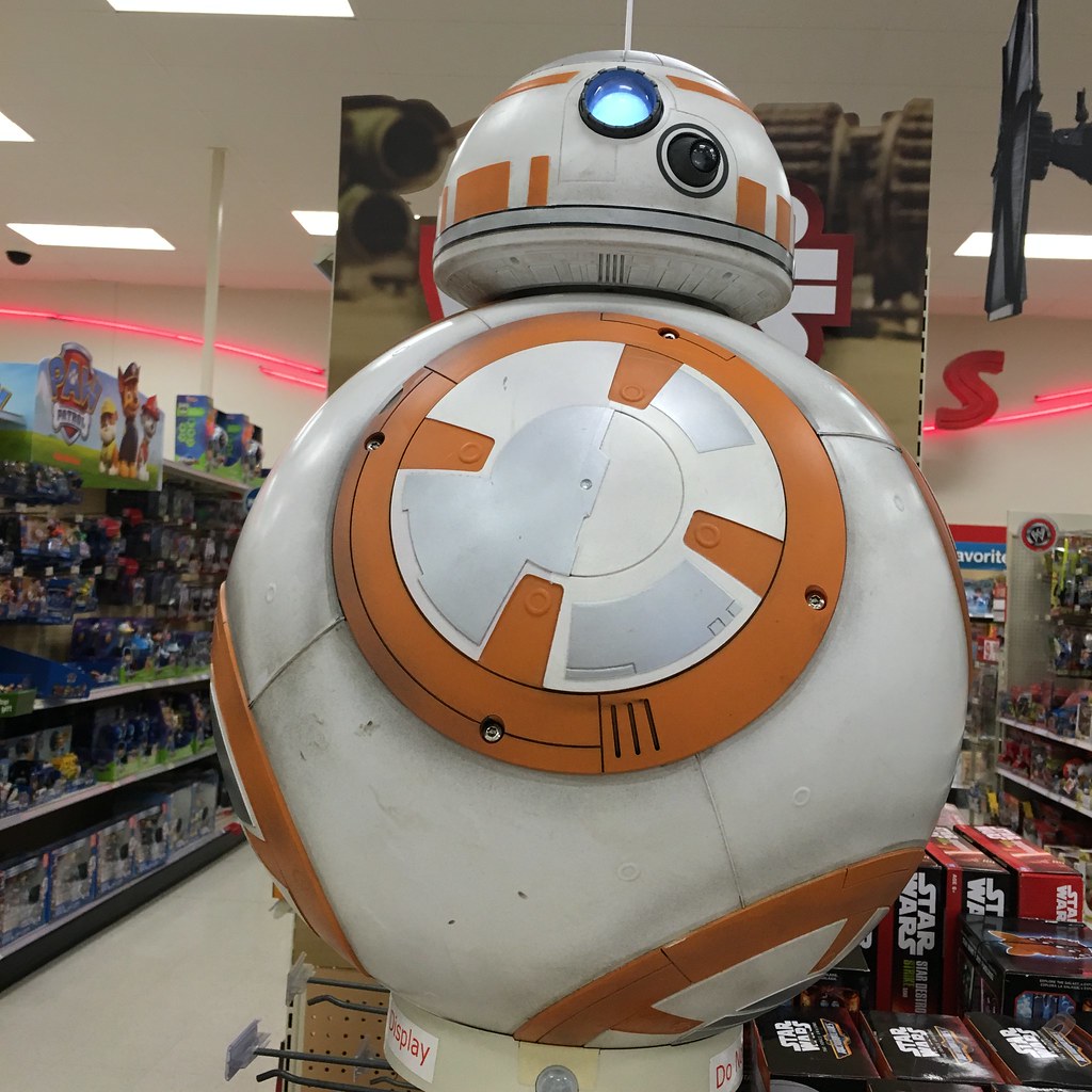 This BB8 droid is on display at Target This BB8 droid