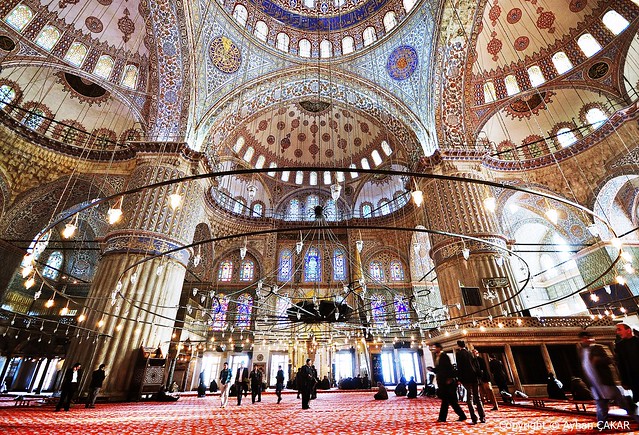 Wonder Blue Mosque Inside Istanbul