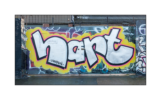 Graffiti (Hart), East London, England.