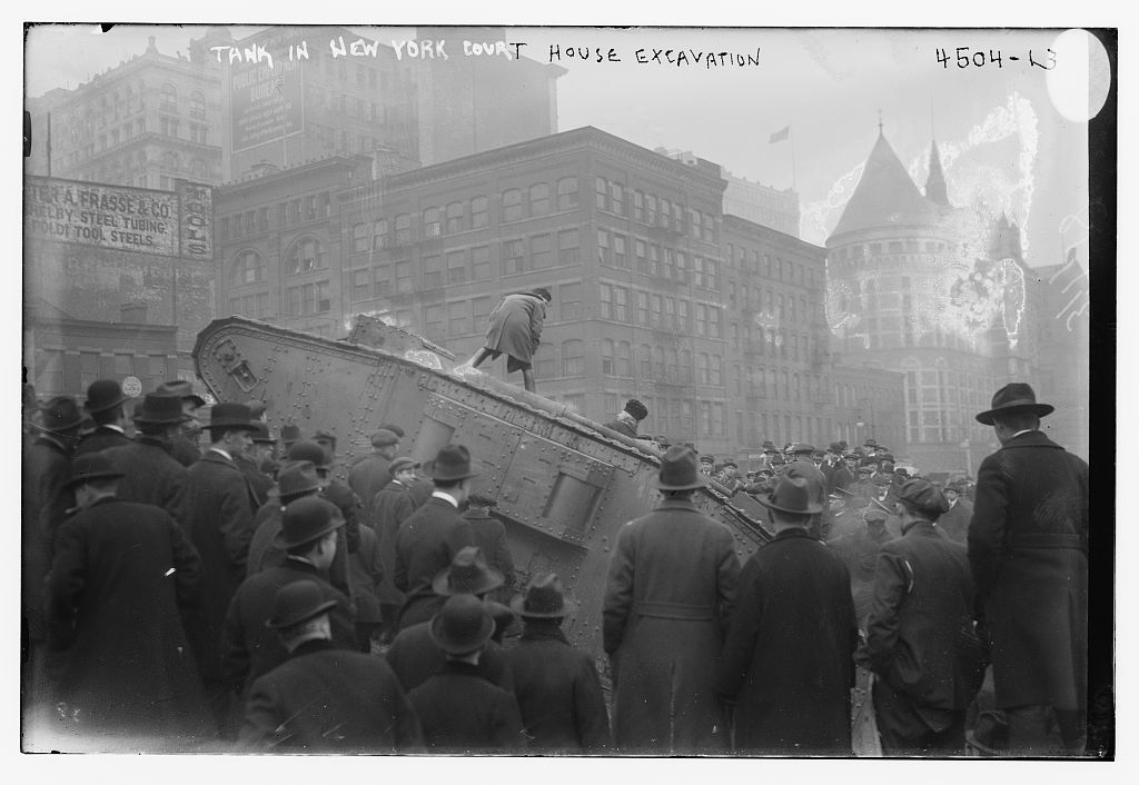 Tank in New York Court House excavation (LOC)