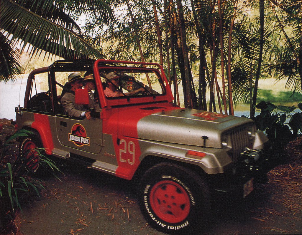 Jurassic Park 1993 1992 Jeep Wrangler Sahara Sand Beige Fo… | Flickr