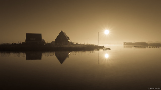 Sunrise over Meerstad