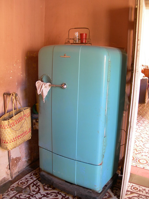 1950's fridge in a house in Trinidad