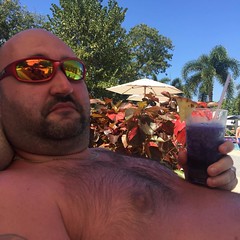 Today's #drinkoftheday is a Purple Rain. Blue curacao, grenadine, vodka, and possibly a bit of pina colada. #jamaica #adventureswithstan #vacation2016 #sandalsresorts