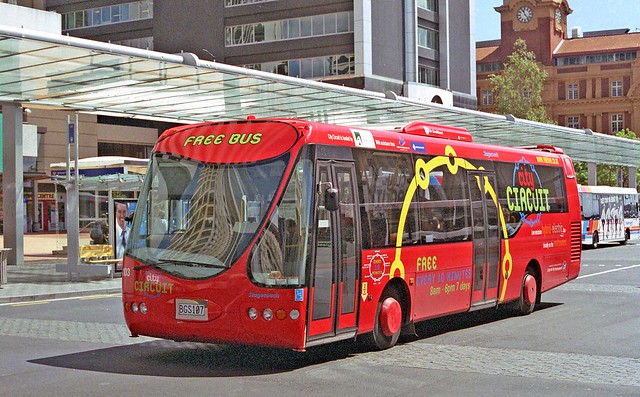 Stagecoach Auckland: 103 (BGS107) 2003 Designline Hybrid at Britomart