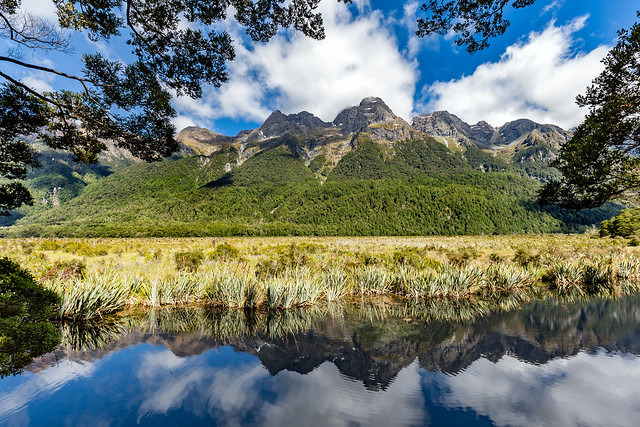 The Mirror Lake - Fiordland National Park,  South Island, New Zealand