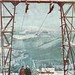 Vlek Start na Zahrádkách v zimě 1958. V pozadí Pec pod Sněžkou, foto: sbírka František Vambera