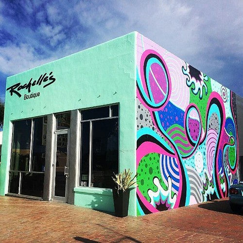 #shopping @rochellesclothing ・・・ Our new mural is finished! Let's celebrate!! Art Walk Block Party Friday March 4th 5-8. Music by The Skinny🎤 beverages🍷🍻 Please join us!😀 #party #mural #artwalk #theblvd #staugustine #s | by staugustinebuzz
