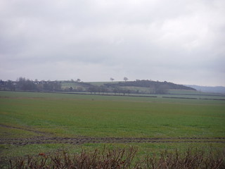 Westend Hill, Cheddington from footpath by the Golf Club SWC Walk Cheddington to Leighton Buzzard