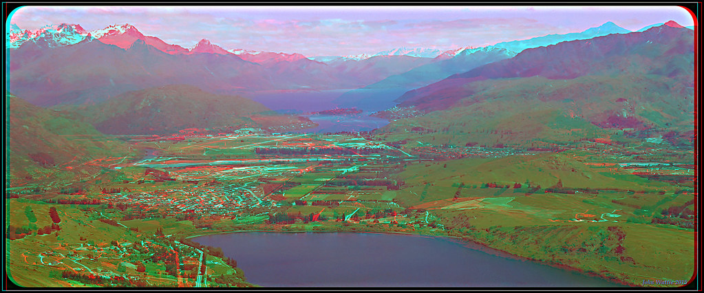 Lake Hayes 3D Anaglyph