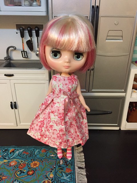 Switch has a new dress. Thanks Marcela!!! #switch #cutiesbymarce #blythemiddie #egsworld #dollphotography