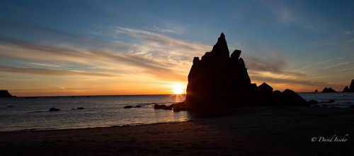 Sundial sunset by D. Inscho, ocean sunset usa beach silhouette washington pacific backpack pacificnorthwest olympiccoast toleak s
