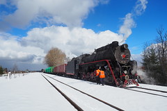 Test run of L-5289 steam locomotive