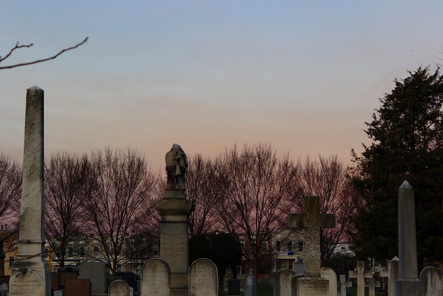 Congressional Cemetery at dawn