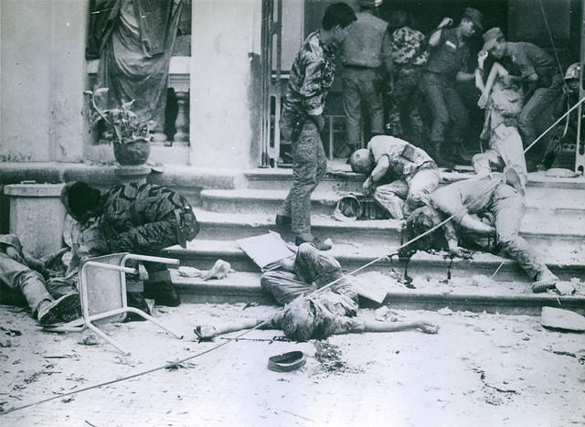 SAIGON (Sunday, 02 June 1968) - Vụ trực thăng Mỹ bắn rocket nhầm vào trường Phước Đức (nay là trường Trần Bội Cơ, Chợ Lớn) trong biến cố Tết Mậu Thân đợt hai.