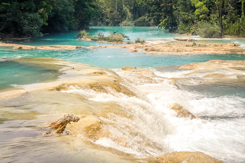 agua azul méxico mexique mexico fuente cascada chiapas waterfall chute torrent jungle selva blue bleu latinamerica latin