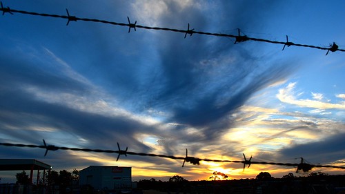 Barbed wire sunset | Mallee, Victoria, Australia | malleefarmscapes ...