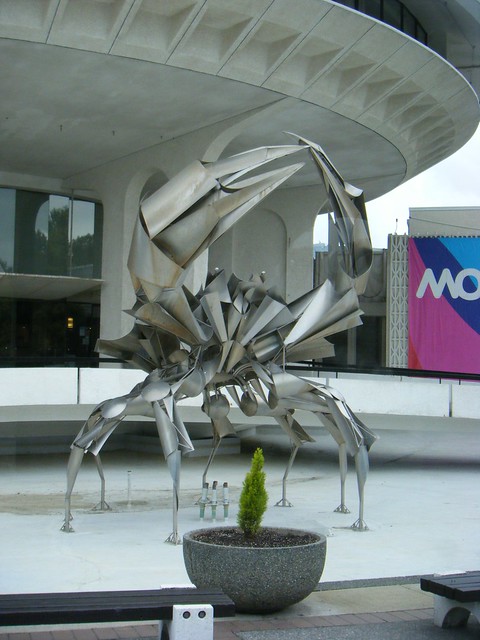 Vancouver, giant metal crab, H R MacMillan Space Centre - Canada