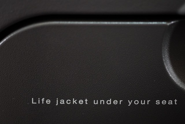 You know it - Life jacket under your seat